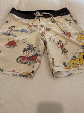 Quicksilver Hawaiian Limited Edition High Line Swim Shorts